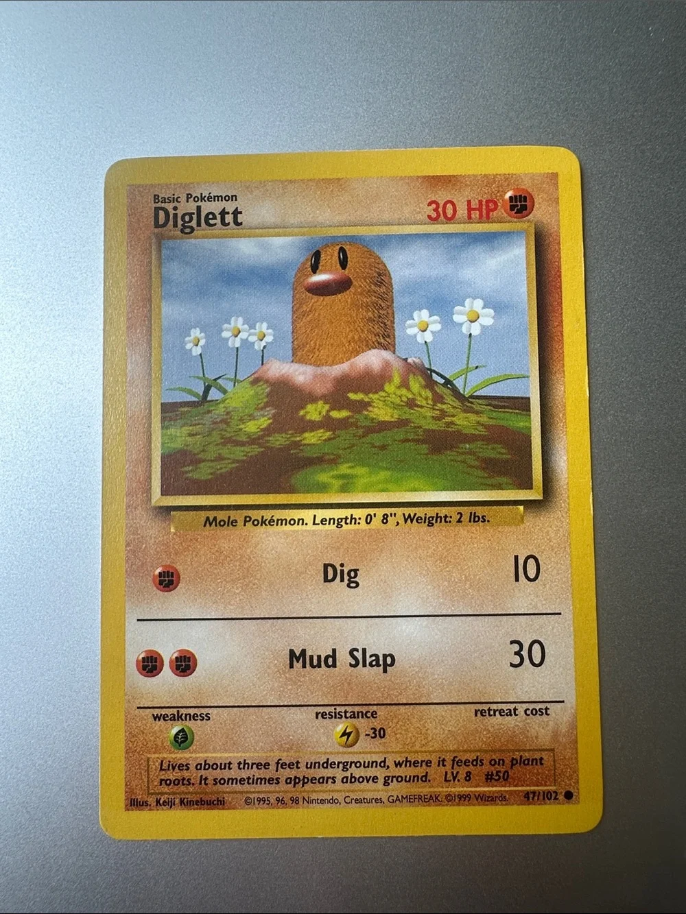 Diglett Pokémon Trading Card (47/102)